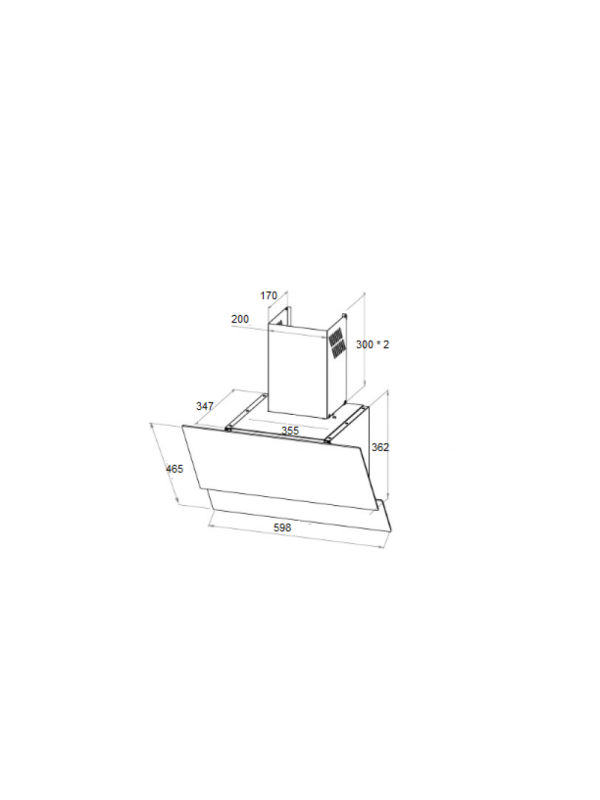 Вытяжка Schtoff Albina 60 Grey схема