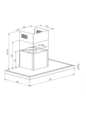 Вытяжка Schtoff AMG TD 600 Black схема