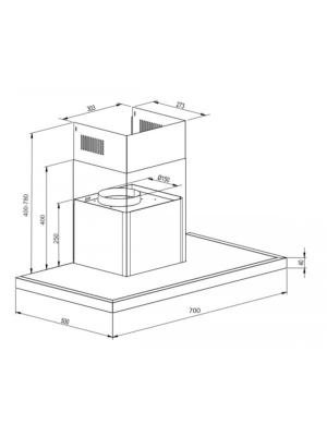 Вытяжка Schtoff AMG TD 700 Black схема