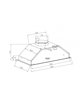 Вытяжка Schtoff Elemento 60 White схема