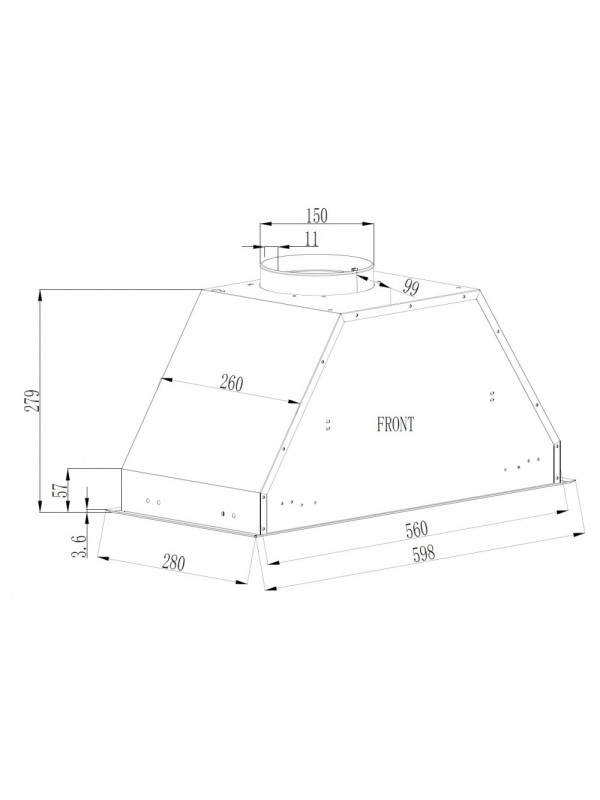 Вытяжка Schtoff GTC L 60 Black схема