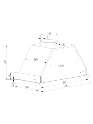 Вытяжка Schtoff GTC L 60 White схема