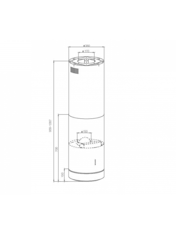 Вытяжка Schtoff Isla Sol Inox схема