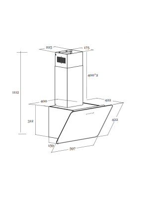 Вытяжка Schtoff Macau 60 White схема