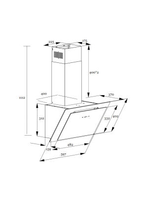 Вытяжка Schtoff Spirit RR 60 Black схема