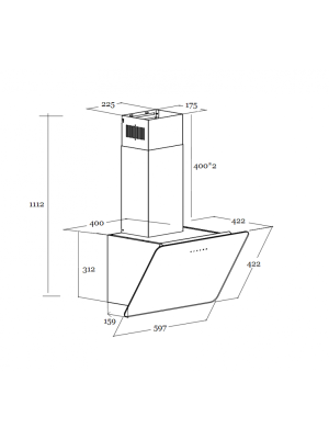 Вытяжка Schtoff Titan 60 Black схема