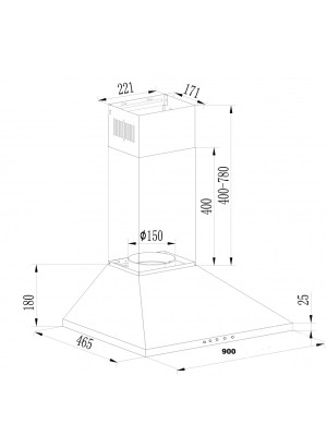 Вытяжка Schtoff V3-T900 X схема