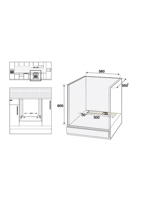 Электрический духовой шкаф Schtoff Decor 950 Black схема (1)