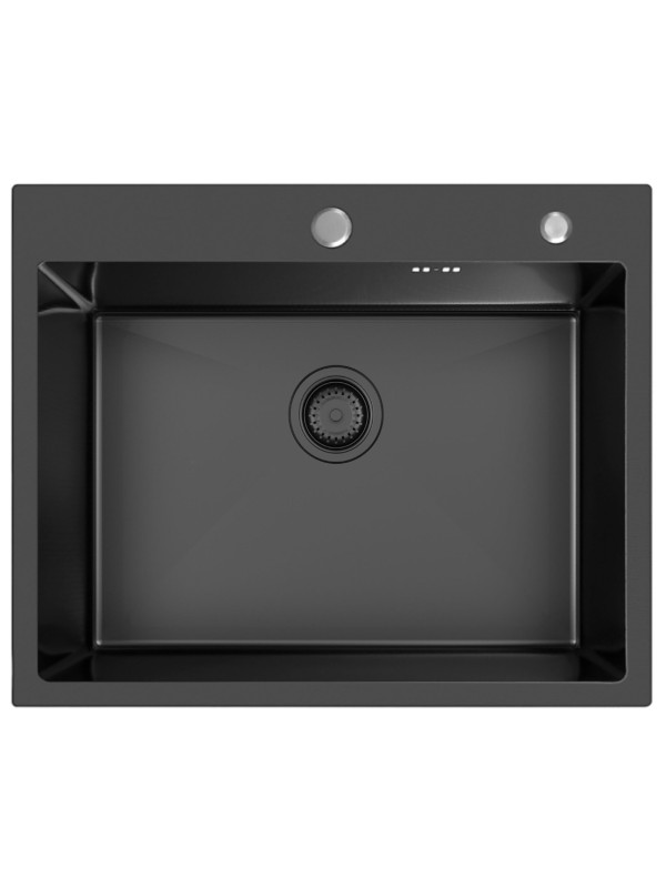 Кухонная мойка Schtoff Best Premium Black 5550 (комплект коландер+дозатор) мойка