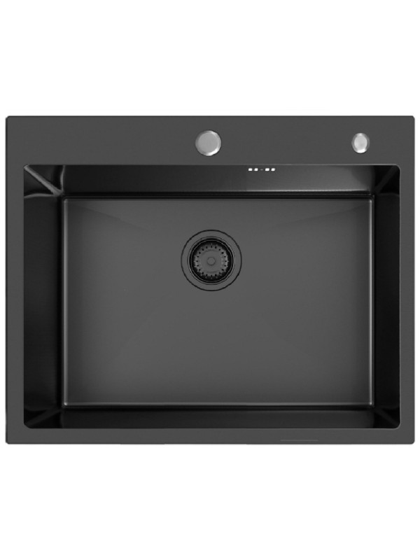 Кухонная мойка Schtoff Best Premium Black 6050 (комплект коландер+дозатор) с