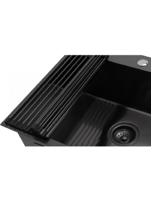 Кухонная мойка Schtoff Best Premium Black 5550 вблизи