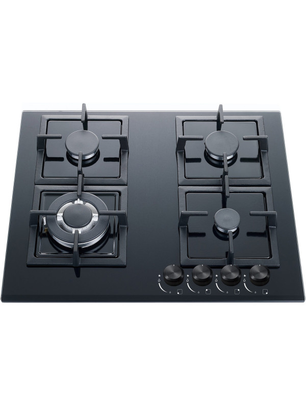 Газовая варочная панель Schtoff H6001C02IS Black под углом