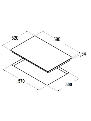 Индукционная варочная панель Schtoff I60H01 White схема