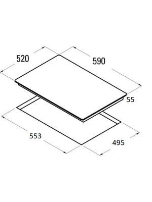 Индукционная варочная панель Schtoff I60H06 Black схема