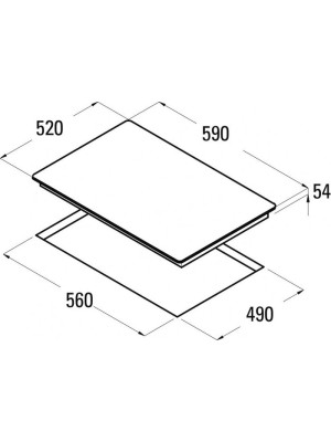 Индукционная варочная панель Schtoff I6S07B Black схема