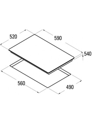 Индукционная варочная панель Schtoff I6S07B White схема