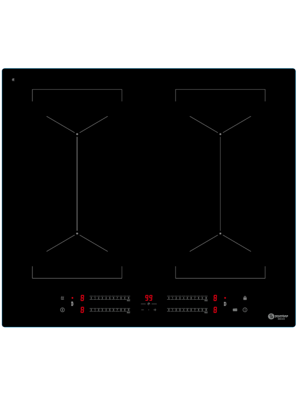 Индукционная варочная панель Schtoff I6S10B Black