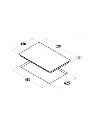 Индукционная варочная панель Schtoff IT4603 White схема