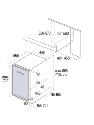 Посудомоечная машина Schtoff SVA 45106 A схема