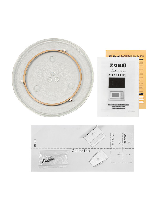 Микроволновая печь ZorG MIA211 M White комплектация