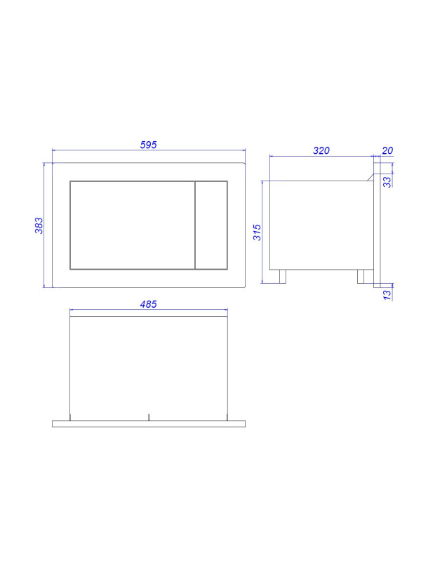 Микроволновая печь ZorG MIO211 S White схема