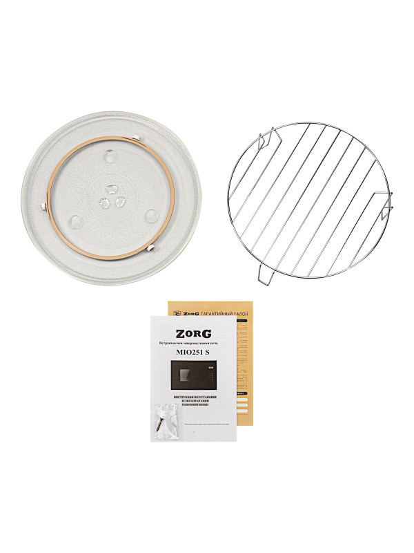 Микроволновая печь ZorG MIO251 S Black комплектация