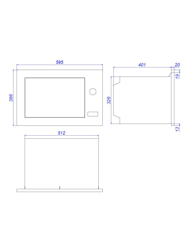 Микроволновая печь ZorG MIO253 S Black схема