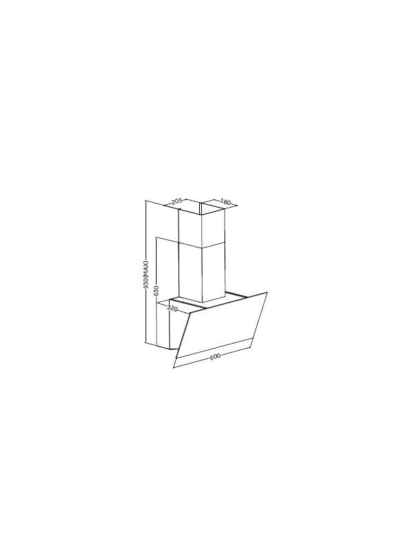 Вытяжка ZorG Air 1060 60 S Black схема