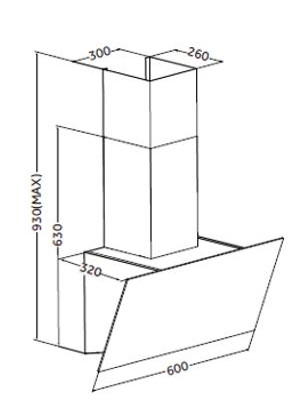 Вытяжка ZorG Alma 1080 60 S White схема