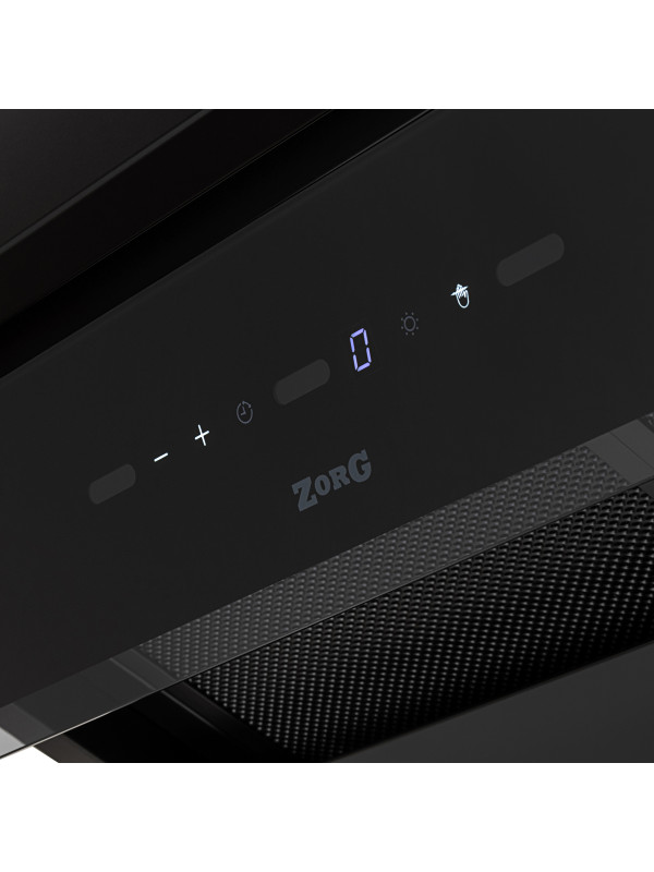Вытяжка ZorG Aura 1260 60 S-GS Black вблизи