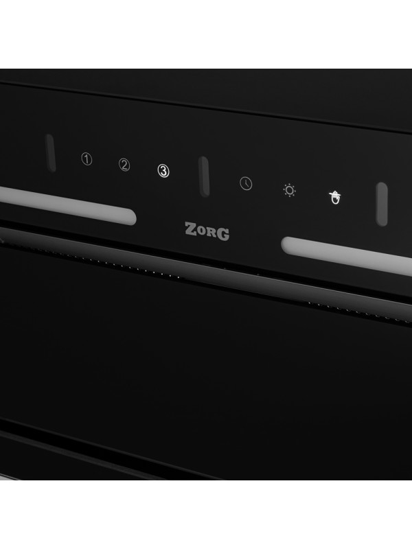 Вытяжка ZorG Neve 1260 60 S-GC Black вблизи