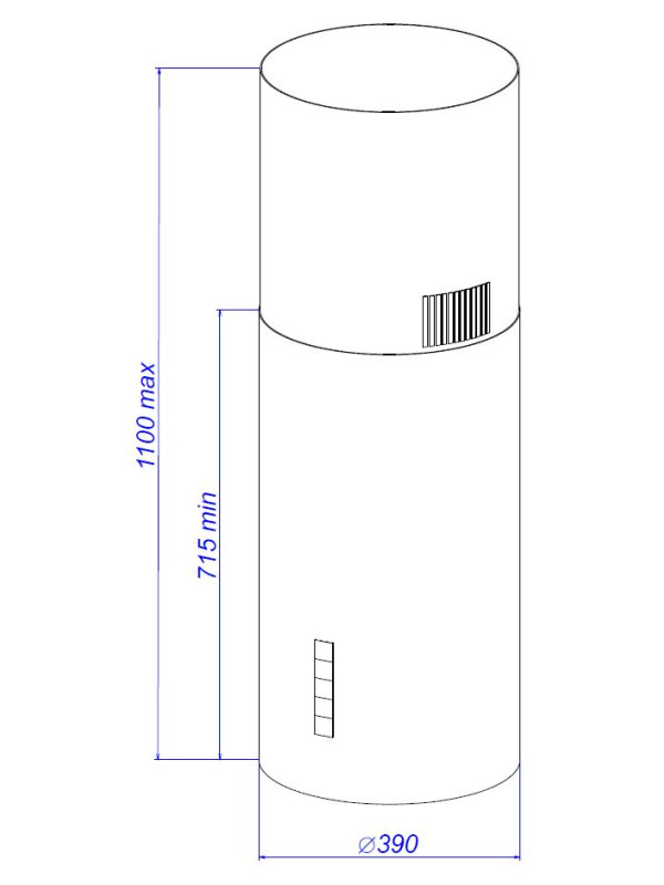 Вытяжка ZorG Nitra 1260 39 S Black схема