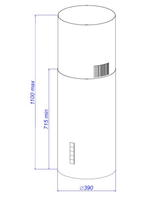 Вытяжка ZorG Nitra 1260 39 S Black схема
