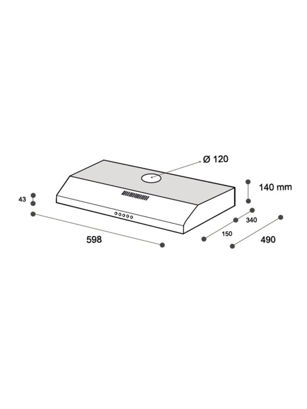Вытяжка ZorG Piano 600 60 M Black схема