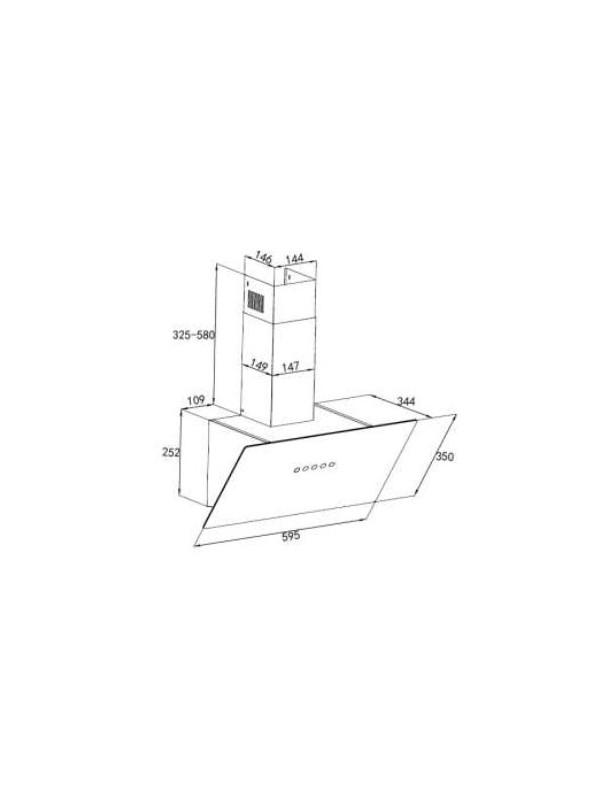Вытяжка ZorG Ultra 1030 60 S White схема
