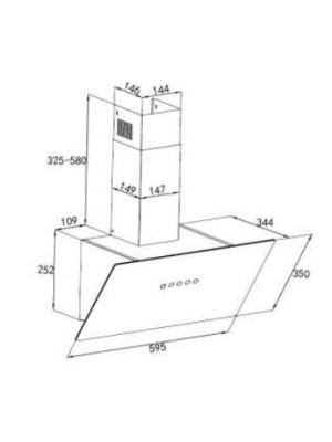 Вытяжка ZorG Ultra 1030 60 S Black схема
