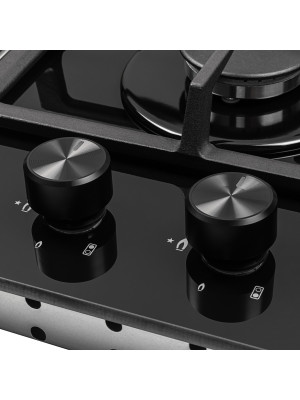 Газовая варочная панель ZorG HAG31 FDW Black механическое управление