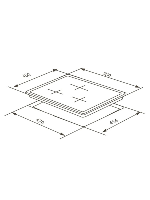 Газовая варочная панель ZorG HAG45 FDW Black схема