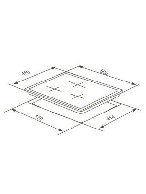Газовая варочная панель ZorG HAG45 FDW Black схема