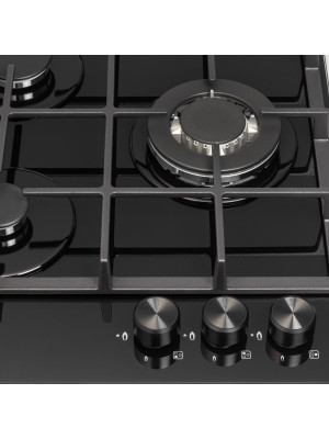 Газовая варочная панель ZorG HAG45 FDW Black вблизи