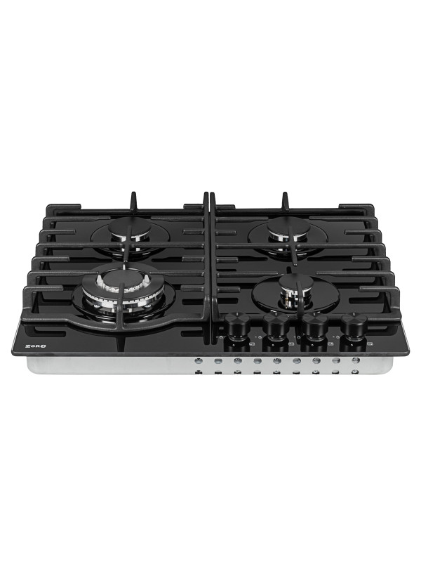 Газовая варочная панель ZorG HAG62 FDW Black спереди