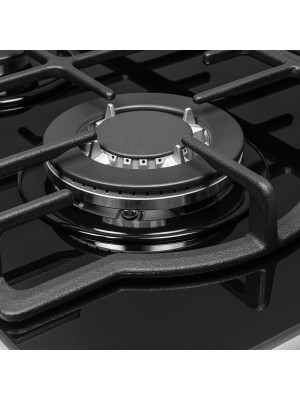 Газовая варочная панель ZorG HAG62 FDW Black комофор