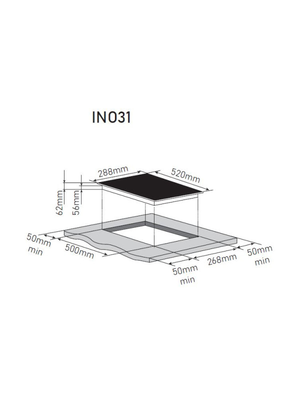 Индукционная варочная панель ZorG INO31 Black схема