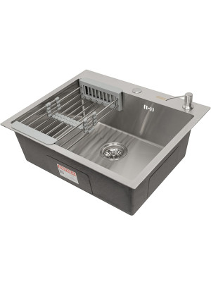 Кухонная мойка Arfeka AF 60x50,5 (комплект коландер+дозатор) Satin