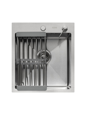 Кухонная мойка Arfeka Eco AR 45x50 (комплект коландер+дозатор Satin) сверху