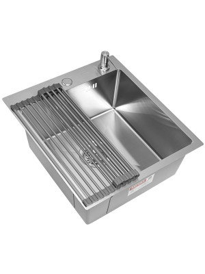 Кухонная мойка Arfeka Eco AR 45x50 (комплект роллер-мат+дозатор) Satin