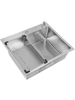 Кухонная мойка Arfeka Eco AR 60x50 (комплект коландер G+дозатор) Satin