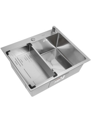 Кухонная мойка Arfeka Eco AR 60x50 (комплект коландер G+дозатор) Satin Decor Millet