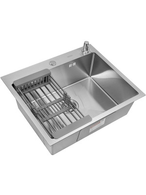 Кухонная мойка Arfeka Eco AR 60x50 (комплект коландер+дозатор) Satin