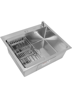 Кухонная мойка Arfeka Eco AR 60x50 (комплект коландер+дозатор) Satin Decor